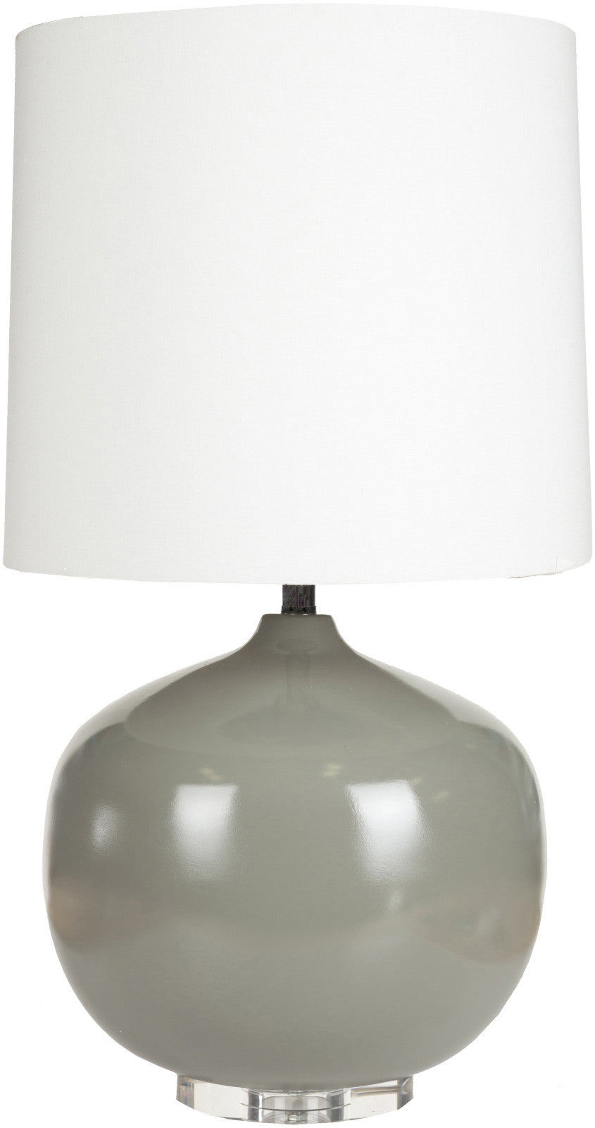 Surya Ceramic LMP-1013 White Lamp Table Lamp