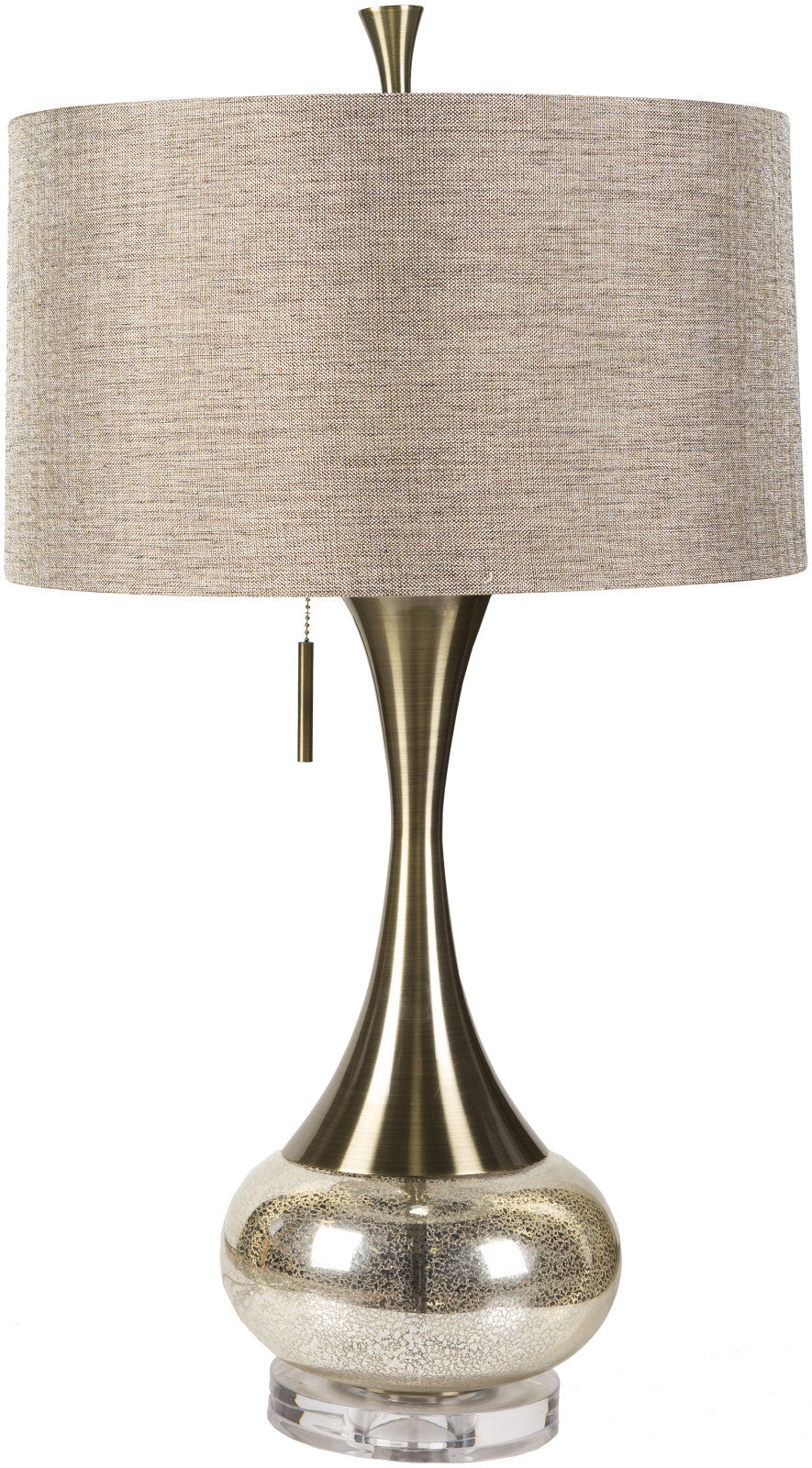 Surya Glass/metal LMP-1059 Silver/Gold Lamp Table Lamp