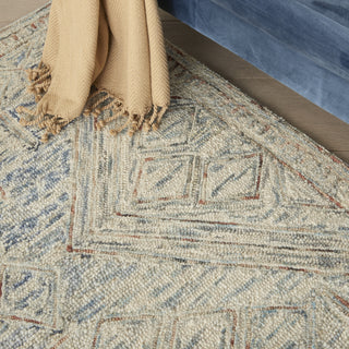 Nourison Linked LNK02 Blue/Multi Area Rug