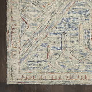 Nourison Linked LNK02 Blue/Multi Area Rug