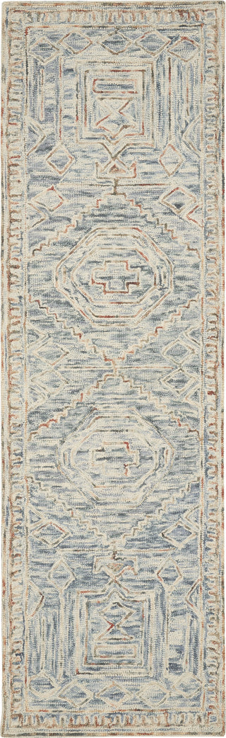 Nourison Linked LNK02 Blue/Multi Area Rug