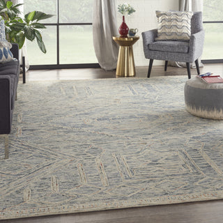 Nourison Linked LNK02 Blue/Multi Area Rug