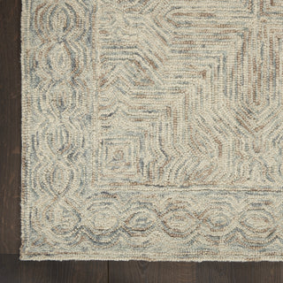 Nourison Linked LNK03 Blue/Ivory Area Rug