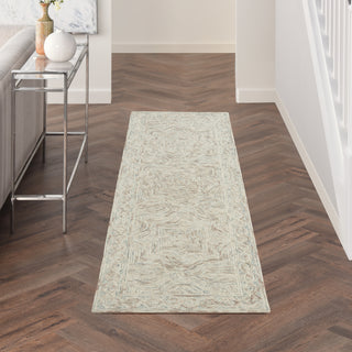 Nourison Linked LNK03 Blue/Ivory Area Rug