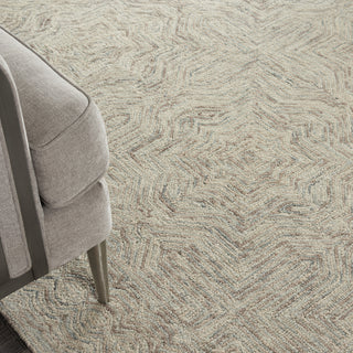 Nourison Linked LNK03 Blue/Ivory Area Rug