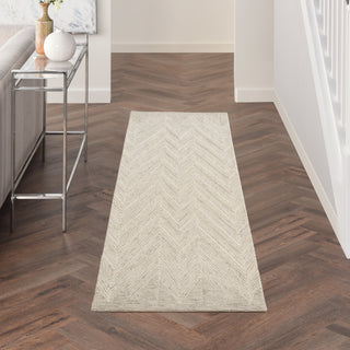 Nourison Linked LNK04 Ivory/Grey Area Rug