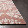 Rizzy Leone LO308A Coral Area Rug Corner Shot