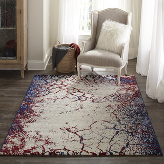 Momeni Loft LO-06 Navy Area Rug Room Scene Feature