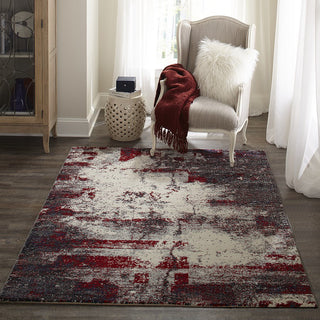 Momeni Loft LO-08 Grey Area Rug Room Scene Feature