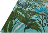 Loloi Wild Bloom WV-03 Aqua/Green Area Rug by Bari J Corner Feature