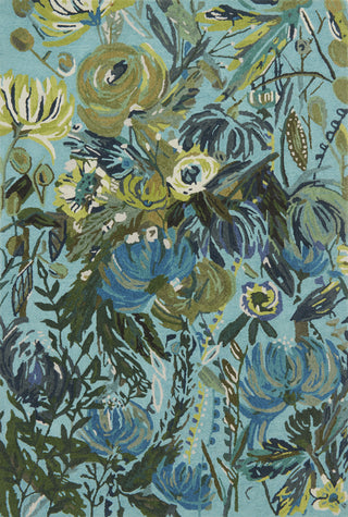 Loloi Wild Bloom WV-03 Aqua/Green Area Rug by Bari J main image