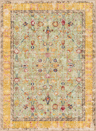 Surya London LON-2302 Mustard Sea Foam Dark Blue Bright Red Yellow Burnt Orange Aqua Cream Area Rug Mirror main image