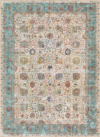 Surya London LON-2303 Aqua Mustard Grass Green Dark Blue Bright Red Cream Area Rug Mirror main image