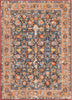 Surya London LON-2304 Dark Blue Burnt Orange Mustard Sky Bright Yellow Cream Grass Green Area Rug Mirror main image