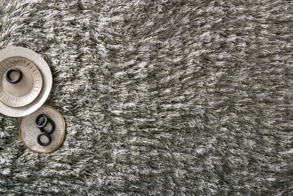 Loloi London Shag LJ-01 Silver Area Rug Runner Image Feature
