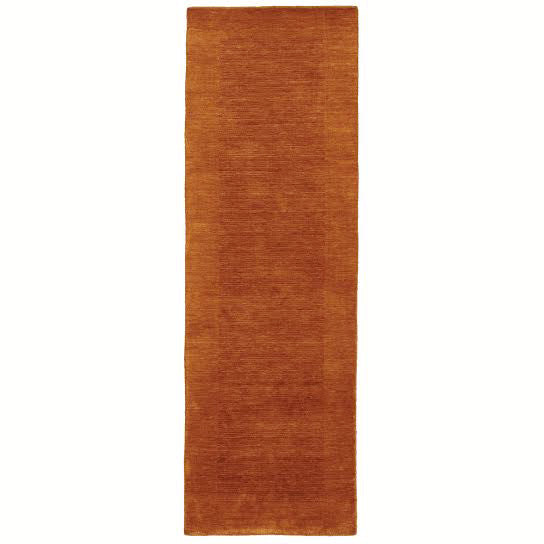 LR Resources Loom Seridian 03811 Rust Hand Loomed Area Rug 2'5'' X 7'9'' Runner