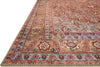 Loloi Loren LQ-06 Red/Multi Area Rug Corner