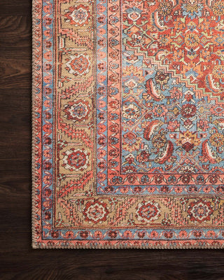 Loloi II Loren LQ-06 Red/Multi Area Rug Corner