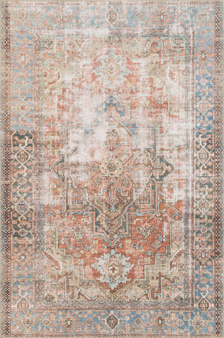 Loloi II Loren LQ-15 Terracotta/Sky Area Rug Main Image