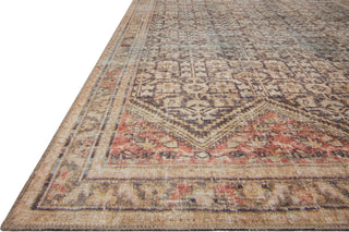 Loloi II Loren LQ-17 Charcoal / Multi Area Rug Corner 