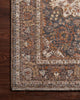 Loloi Lourdes LOU-01 Natural / Ocean Area Rug Corner Image