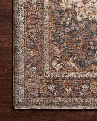 Loloi Lourdes LOU-01 Natural / Ocean Area Rug Corner Image