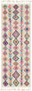 Surya Love LOV-2303 Bright Pink Yellow Ivory Navy Sky Blue Peach Burnt Orange Area Rug Runner Image
