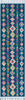 Surya Love LOV-2304 Navy Sky Blue Bright Pink Yellow Burnt Orange Peach Ivory Area Rug Runner Image
