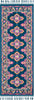 Surya Love LOV-2312 Navy Sky Blue Bright Pink Burnt Orange Yellow Ivory Peach Area Rug Runner Image