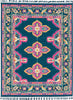 Surya Love LOV-2312 Navy Sky Blue Bright Pink Burnt Orange Yellow Ivory Peach Area Rug Main Image 8 X 10