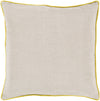 Surya Linen Piped Brilliantly Bordered LP-003 Pillow 18 X 18 X 4 Down filled