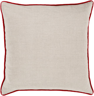 Surya Linen Piped Brilliantly Bordered LP-004 Pillow 18 X 18 X 4 Down filled