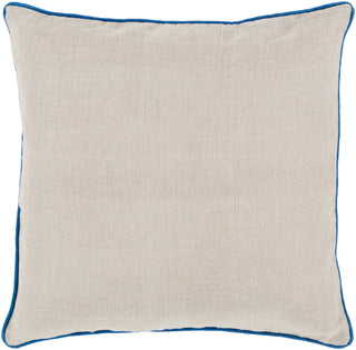 Surya Linen Piped Brilliantly Bordered LP-005 Pillow 18 X 18 X 4 Poly filled