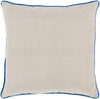 Surya Linen Piped Brilliantly Bordered LP-005 Pillow 18 X 18 X 4 Down filled