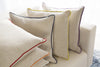 Surya Linen Piped Brilliantly Bordered LP-005 Pillow 