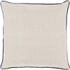 Surya Linen Piped Brilliantly Bordered LP-006 Pillow 18 X 18 X 4 Poly filled