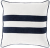 Surya Linen Stripe LS005 Pillow 18 X 18 X 4 Poly filled