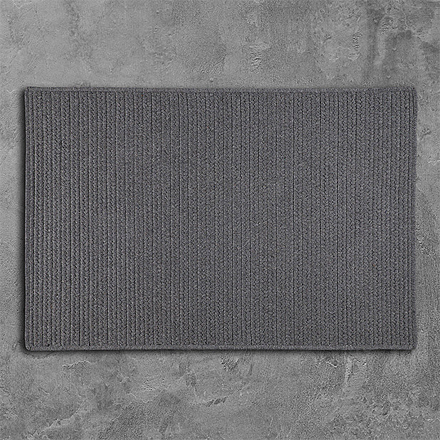 Colonial Mills Sunbrella Solid LS05 Granite Area Rug main image