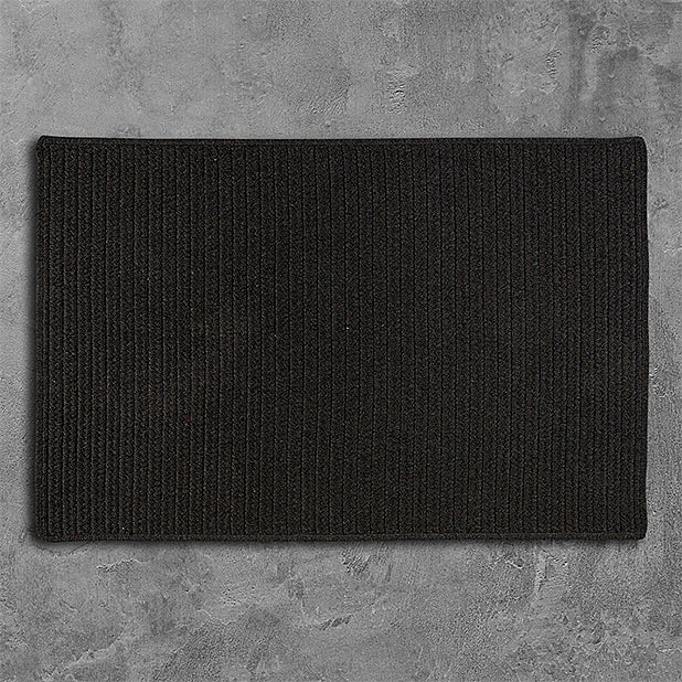 Colonial Mills Sunbrella Solid LS06 Ebony Area Rug main image