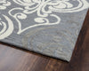 Rizzy Lancaster LS9562 Blue Grey Area Rug Corner Shot