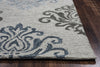 Rizzy Lancaster LS9563 Grey Area Rug Edge Shot