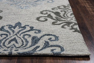 Rizzy Lancaster LS9563 Grey Area Rug Edge Shot