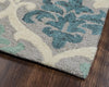 Rizzy Lancaster LS9737 Blue/Aqua Area Rug Corner Shot
