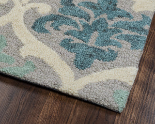 Rizzy Lancaster LS9737 Blue/Aqua Area Rug Corner Shot