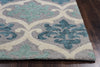 Rizzy Lancaster LS9737 Blue/Aqua Area Rug Edge Shot