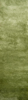 Momeni Luster Shag LS-01 Apple Green Area Rug Runner