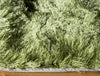 Momeni Luster Shag LS-01 Apple Green Area Rug Closeup