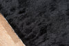Momeni Luster Shag LS-01 Black Area Rug Closeup