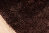 Momeni Luster Shag LS-01 Brown Area Rug Closeup