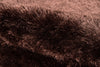 Momeni Luster Shag LS-01 Brown Area Rug Detail Shot
